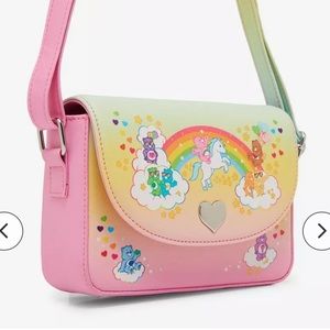 Loungefly Care Bears Rainbow Ombre Crossbody Bag